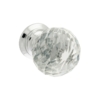 Cupboard Knobs - Clear Diamond Glass - Small - Chrome Plated