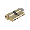 Euro Cylinder - Lock - 5 Pin Key/Key - 65mm - Polished Brass