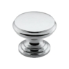 Cupboard Knobs - Flat - Large - Chrome Plated