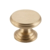 Cupboard Knobs - Flat - Large - Satin Brass