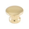 Cupboard Knobs - Petite Flat - Large - Polished Brass