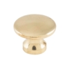 Cupboard Knobs - Petite Flat - Medium - Polished Brass