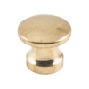 Cupboard Knobs - Petite Flat - Small - Polished Brass