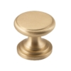 Cupboard Knobs - Flat - Small - Satin Brass