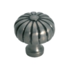 Cupboard Knobs - Iron Fluted - Large - Polished Metal