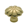 Cupboard Knobs - Fluted - Polished Brass