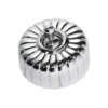 Light Switch - Fluted - Chrome Plated