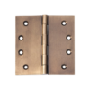 Fixed Pin - Hinges - 100mm Wide - Antique Brass