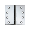 Fixed Pin - Hinges - 100mm Wide - Chrome Plated
