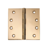 Fixed Pin - Hinges - 100mm Wide - Polished Brass