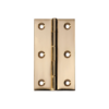 Fixed Pin - Hinge - 50mm Wide - Polished Brass