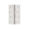 Fixed Pin - Hinge - 60mm Wide - Polished Nickel