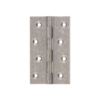 Fixed Pin - Hinge - 60mm Wide - Rumbled Nickel