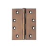 Fixed Pin - Hinge - 75mm Wide - Antique Brass