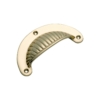 Drawer Pull - Fluted - Clean Shell - Polished Brass