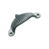 Drawer Pull - Fluted - Federation Shell - Iron - Polished Metal