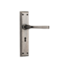 Menton - Long Backplate - Lever - Rumbled Nickel