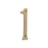 Numeral - Solid Polished Brass - 1