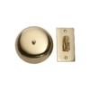 Door Bell - Plain Turn - Polished Brass