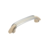 Pull Handle - Retro Style - Stepped - Chrome Plated And Ivory Plastic