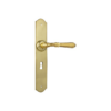 Reims - Long Backplate - Lever - Polished Brass