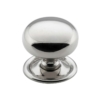 Sheet Brass Cupboard Knobs - Extra Large - Polished Nickel