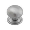 Sheet Brass Cupboard Knobs - Extra Large - Satin Chrome