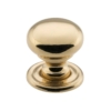 Sheet Brass Cupboard Knobs - Small - Polished Brass