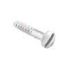 Solid Brass Screw - Traditional Slot Head - 19mm - Chrome Plated