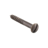 Solid Brass Screw - Traditional Slot Head - 25mm - Antique Brass