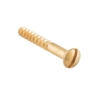 Solid Brass Screw - Traditional Slot Head - 25mm - Polished Brass