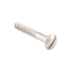 Solid Brass Screw - Traditional Slot Head - 25mm - Polished Nickel