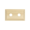 Switch And Socket Wood Blocks - Classic Profile - Raw - 2 Hole