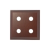 Switch And Socket Wood Blocks - Classic Profile - Red Cedar - Square - 4 Hole