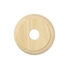 Switch And Socket Wood Blocks - Traditional Profile - Raw - Round - 1 Hole