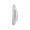 Shouldered Backplate - Offset - Pull Handle - Chrome Plated